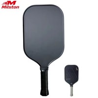 Raquette de pickleball MST en fibre de verre extra large personnalisable, surface allongée pressée à froid pour contrôle du spin et divertissement