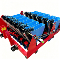 Semoir manuel 1 à 5 rangs facile à utiliser, profondeur de semis réglable, machine portable pour la plantation de légumes domestiques et agricoles