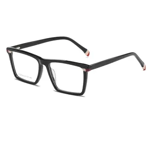 ヴィンテージカスタムACETATE大型正方形処方眼鏡光学眼鏡長方形眼鏡フレーム男性女性卸売