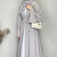 Abaya personnalisée pour femmes du Ramadan, robes de Dubaï en polyester et mousseline, vêtements islamiques pour la prière, abaya pour femmes musulmanes