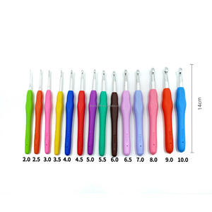 Outils <span class=keywords><strong>de</strong></span> tricot DIY en gros, aiguille <span class=keywords><strong>à</strong></span> crochet en fer avec manche en plastique pour le tricot <span class=keywords><strong>de</strong></span> <span class=keywords><strong>laine</strong></span>, pour le tricot <span class=keywords><strong>de</strong></span> pulls - Product Image 2