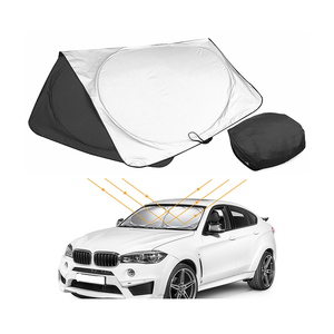 Xiangta Foldable Car Windshield Front Sun Protect UV <strong>Rays</strong> Heat Sun Visor Protector Car Sun Shade Foldable Custom - Product Image 3