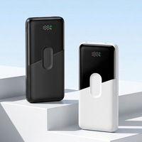 Power Bank Portabel 10000mAh Kustom Pabrik dengan Pengisian Cepat 22.5W, Layar LCD, Output Dual USB-A USB-C untuk Ponsel