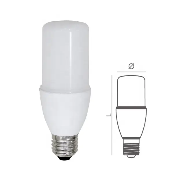 Led t şekli led ampul fabrika 12w 15 watt sopa ampul e27 b22 t şekli lamba kapalı led ampul