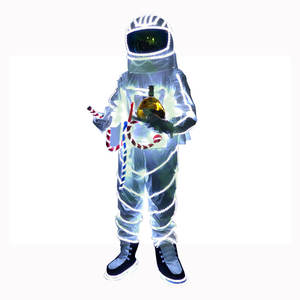 Disfraz de Astronauta con Luces LED, Personalizable con Logotipo, Colorido, para Fiestas de Disfraces, Bailes, Carnavales, Actuaciones en Escenario, Disfraz de Robot LED - Product Image 1