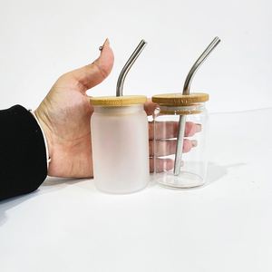 Paquete de 50 vasos de chupito mini de 3.5oz en blanco para sublimación, con tapas de bambú y pajitas metálicas, para café helado, refrescos y bebidas. Envío desde almacén de EE. UU. - Product Image 5