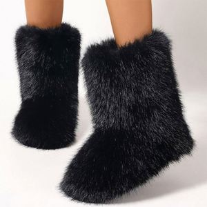<span class=keywords><strong>Bottes</strong></span> à semelle personnalisée en peluche rose avec broderie de sourire - Product Image 2