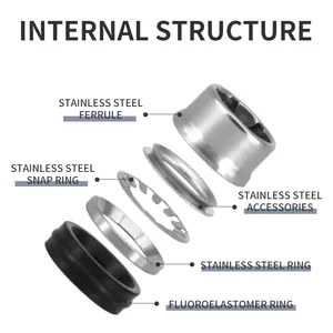 SMC Type Pressure PC Stainless Steel Connection Tube Metal Fitting Male Pneumatic Metal Pipe Fittings Air Connector