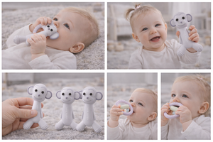 <span class=keywords><strong>Mordedor</strong></span> de Mono de Nuevo Diseño para Bebés de 6 Meses, Juguetes Apilables de Silicona Libres de BPA, Juguete de Dentición de Grado Alimenticio para Bebés - Product Image 2