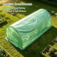 Grande serre agricole en polytunnel avec film PE, structure stable et résistance super forte pour la culture des légumes