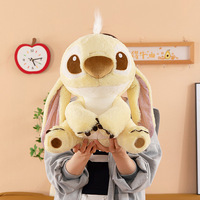 Boneka Plush Edisi Terbatas Multi-Ukuran Warna Emas dan Perak Berkilau dengan Bulu Panjang, Hadiah Sempurna untuk Pasangan.