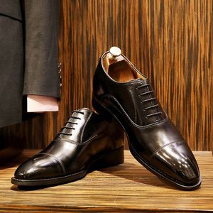 Chaussures habillées respirantes pour hommes, style britannique de luxe, grande taille, bout carré, pour mariage, mode, affaires et bureau, collection 2025 - Product Image 2