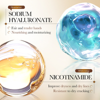 Masque pour les mains au ferment de riz BIOAQUA OEM pour une hydratation intensive et un lissage de la peau avec une formule nourrissante et rafraîchissante pour usage quotidien 35 ml