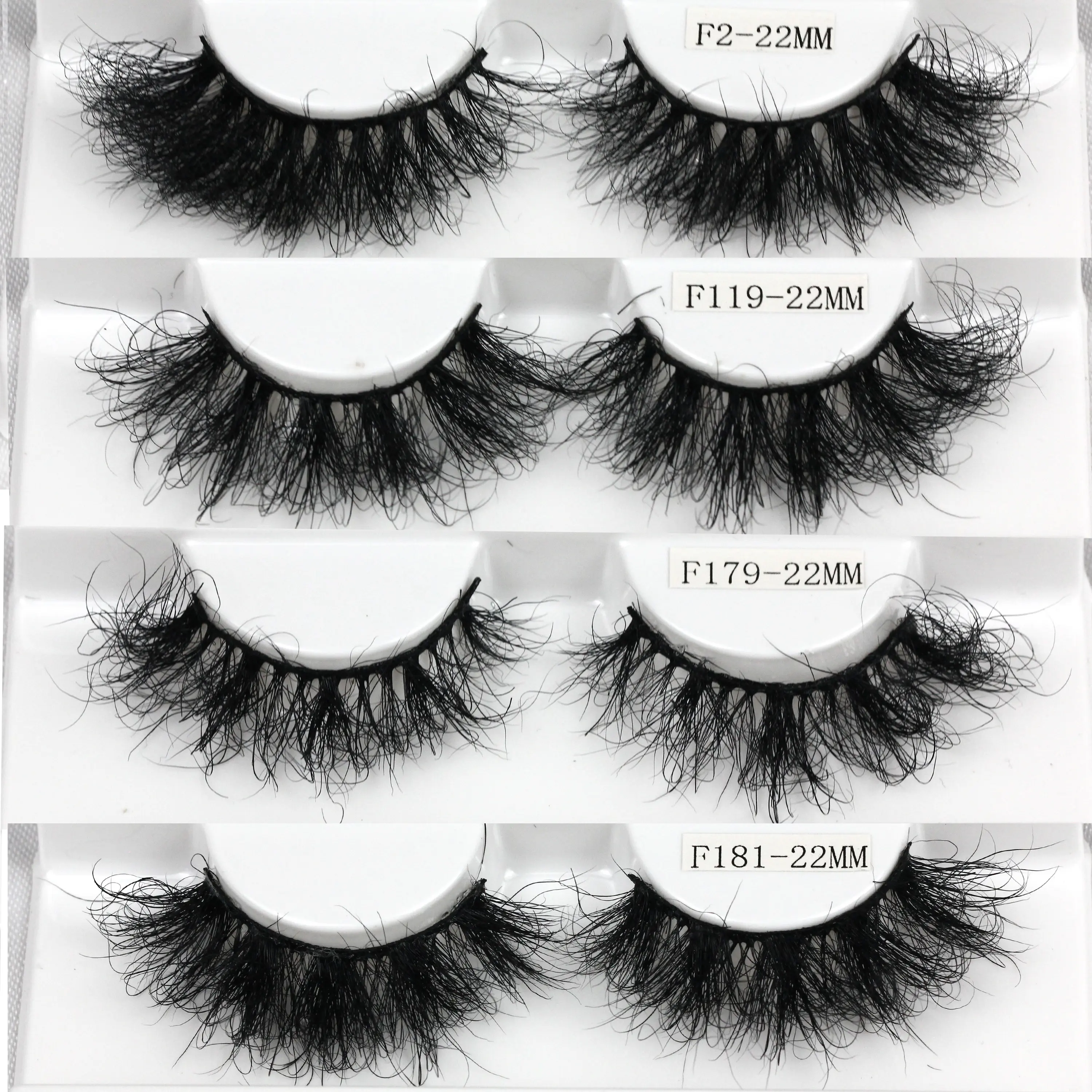 F2 wispy dramatic fluffy mink eyelash wholesale 3D Mink natrual Lash Vendor real mink eyelashes natural lashes