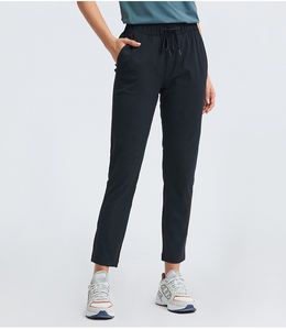 Gros Remise en Forme Droite Cordon Pantalon Jogging Formation Yoga Pantalon Droit Avec Poches - Product Image 2