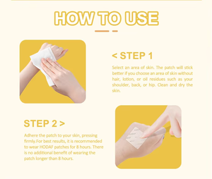 Patch transdermique multivitaminé naturel en gros pour améliorer la concentration, l'immunité et l'énergie, avec vitamines A, C, E, OEM/ODM - Product Image 5