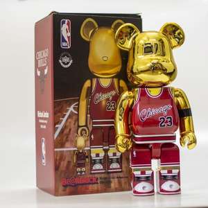 Figura de Acción Bearbrick 400% <span class=keywords><strong>Jordans</strong></span> de 28 cm, Decoración para Sala de Estar, Oficina, Escritorio, Kobe Bear Brick - Product Image 4