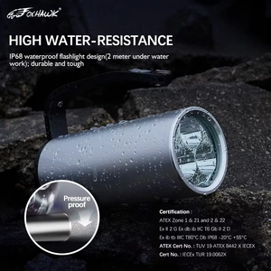 Самый продаваемый мощный перезаряжаемый фонарь из алюминиевого сплава IP68, ультраяркий, взрывозащищенный, портативный прожектор - Product Image 4