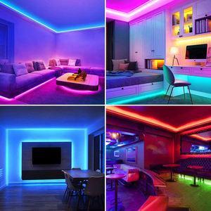 Tira de Luces <span class=keywords><strong>LED</strong></span> Wifi RGB <span class=keywords><strong>W2812B</strong></span> DMX Inteligente de 12V para Retroiluminación, Control de Sonido Musical, Tira de Luces <span class=keywords><strong>LED</strong></span> para Exteriores Resistente al Agua - Product Image 5