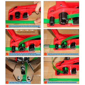 Facile da usare in acciaio silenzioso <span class=keywords><strong>PET</strong></span> reggiatrice manuale tenditore manuale pinze 12-19mm di larghezza imballaggio manuale buona potenza mordente - Product Image 5