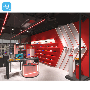 Hot personnalisé Sport vêtements présentoir à la mode au détail <span class=keywords><strong>Sneaker</strong></span> boutique meubles décoration à la mode Sport boutique Design d'intérieur - Product Image 1