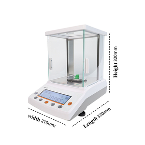 220g 0.0001g kỹ thuật số LCD chính xác phòng thí nghiệm phân tích cân bằng 0.1mg từ tính để phân tích khoa học - Product Image 4