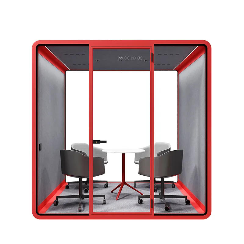 Office Booth Soundproof Movable Work Station Silent Coworking Space Office Pod Outdoor Acoustic Room
