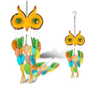 Nouvel ornement suspendu pour fenêtre de style moderne, attrape-soleil en verre coloré motif hibou - Product Image 4