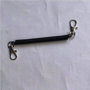 Vente en gros de porte-clés à ressort hélicoïdal en plastique de couleur unie et coloré - Product Image 6