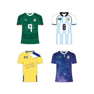 Maillot de football d'entraînement vierge de l'équipe d'Argentine, vert et noir, avec nom de joueur, numéro 7 mondial, style <span class=keywords><strong>coupe</strong></span>, <span class=keywords><strong>2022</strong></span>, toutes tailles courtes - Product Image 1