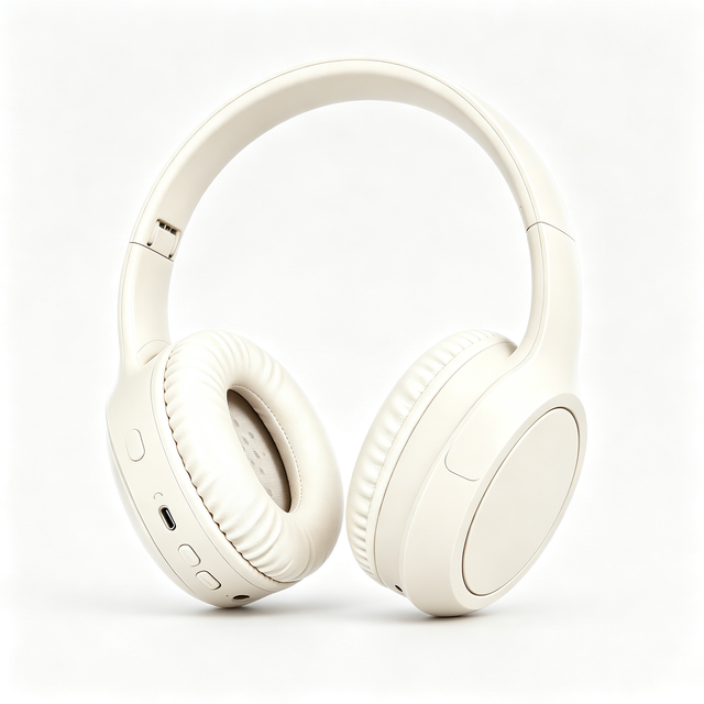 Durable 5.0 Over-Ear HIFI Headphones with Deep Bass Large Dynamic Driver AAC Audio Touch Control Wireless Low Latency 5-10 Hours