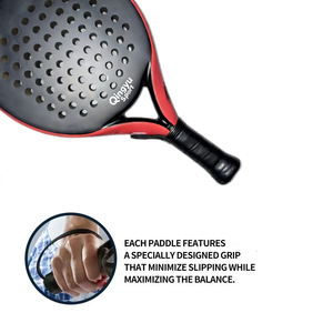 Raquettes de <span class=keywords><strong>tennis</strong></span> QINGYU SPORT de haute qualité, en fibre de carbone 18K, fabriquées en usine, avec poignée en fibre de carbone, en stock, raquette de padel - Product Image 6