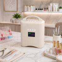 Lampe UV LED portable sans fil à finition mate avec poignée, batterie amovible, machine de polymérisation intelligente pour ongles en gel, vente en gros