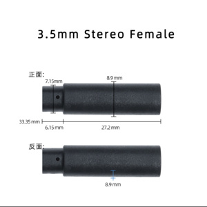 Yigao Industrial <strong>Copper</strong> 3-Pole <strong>4</strong>-Pole Jack Audio Cable 3.5mm Male Female Straight Braid <strong>Wire</strong> Black PVC Jacket Low Voltage 2547 - Product Image 3