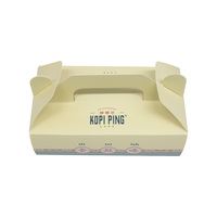 Boîtes à hamburger et frites personnalisables, biodégradables, en papier comestible, pliables, avec fermeture magnétique, imprimées en quadrichromie, faible MOQ