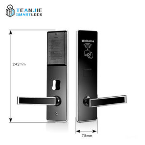 अमेरिकी मानक 304 स्टेनलेस स्टील rf कार्ड इलेक्ट्रॉनिक होटल लकड़ी के दरवाजे के साथ सुरक्षित लॉक - Product Image 3