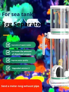 Séparateur de protéines pour petits aquariums marins, aquariums de poissons-clowns coralliens - Conception mini intégrée, augmente l'oxygène, améliore l'eau - Product Image 6