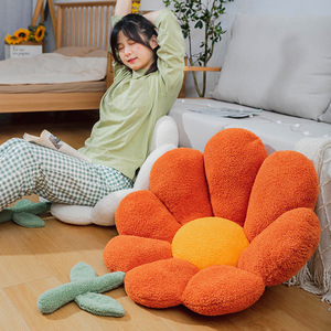 Office Chair Flower Pillow Lumbar <b>Back</b> <b>Cushion</b> Cute Plush Sofa Throw Pillows Soft Elastic Decor <b>Cushions</b> - Product Image 3