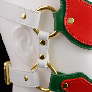 Conjunto de Bondage Erótico de Cuero con Temática Navideña para Juegos de Rol BDSM, Adecuado para Juegos Coquinos Disponible para envío directo - Product Image 5