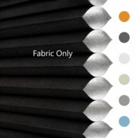 Tissu pour stores alvéolaires occultants en non-tissé spunlace noir de 20 mm, imperméable et sur mesure