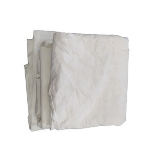 Blanco reciclado mutilado sábanas de hilo de algodón de residuos de algodón blanco limpiando Trapos usados - Product Image 5