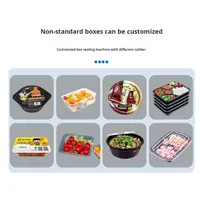 Machines de scellage commerciales entièrement automatiques électriques pour la conservation des aliments frais, boîtes de restauration rapide, plats cuisinés, bols de soupe, thé au lait, et plats chauds