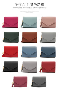 Portafoglio Corto in Pelle con Logo Personalizzato e Nappa, Mini <span class=keywords><strong>Portamonete</strong></span> Quadrato Semplice - Product Image 4