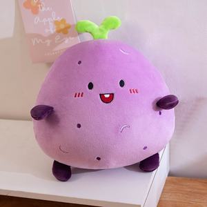 Muñeco de Peluche de Cactus Morado Divertido con Diseño de Patata Pequeña del Sur, Relleno de Algodón PP, Regalo - Product Image 1