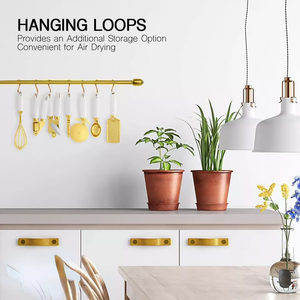 Novo Conjunto de Utensílios de Cozinha Dourados com 8 Peças, Acessórios de Cozinha, Conjunto de Utensílios de Aço Inoxidável com Revestimento de Cobre - Product Image 6