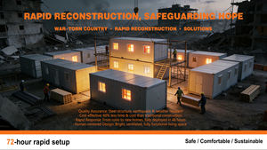 <span class=keywords><strong>Maison</strong></span> pliable portable, peu coûteuse, robuste et durable, adaptée à un logement temporaire. - Product Image 2