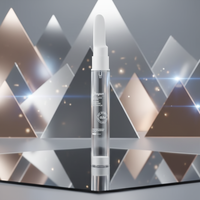 Flacon pompe airless rechargeable vide pour voyage, 5ml, 10ml, 15ml, pour lotion, soin de la peau, sérum, crème contour des yeux, avec sérigraphie