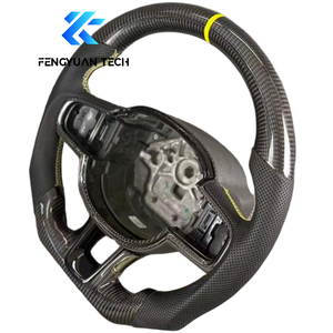 พวงมาลัย R-design คาร์บอนไฟเบอร์ฟอร์จและหนังแท้ สำหรับ <span class=keywords><strong>Volvo</strong></span> V60/S40/XC40/V70/XC60/XC90/XC70/S60/C30/S90/<span class=keywords><strong>V40</strong></span>/S80/<span class=keywords><strong>Polestar</strong></span> - Product Image 6