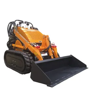 Minipala cingolata cingolata in gomma skidsteer di spedizione gratuita con forca per Pallet Trencher