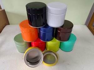 Thực Phẩm Cấp 60Mm Vòng Nhỏ Kim Loại Tinplate Lon 40G 50G Không Khí Chặt Chẽ Con Dấu Container Matcha Bột 60 * H60/60 * H68/60 * H100mm Cho Bánh - Product Image 6